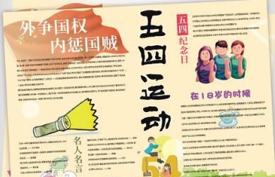 激情五月，青年节手抄报优秀作品展